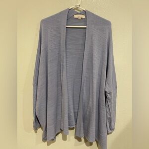 LOFT Women's Lavender Draped Cardigan